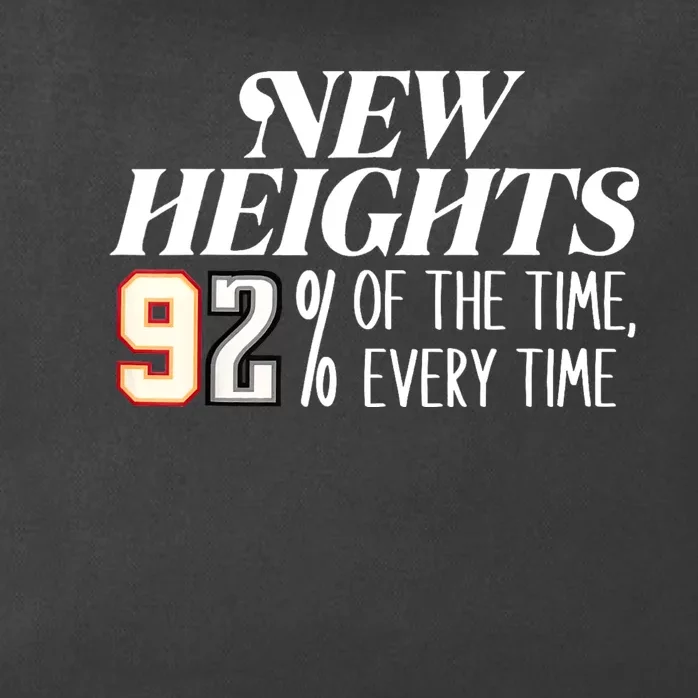 New Heights 92% Of The Time Every Time Zip Tote Bag