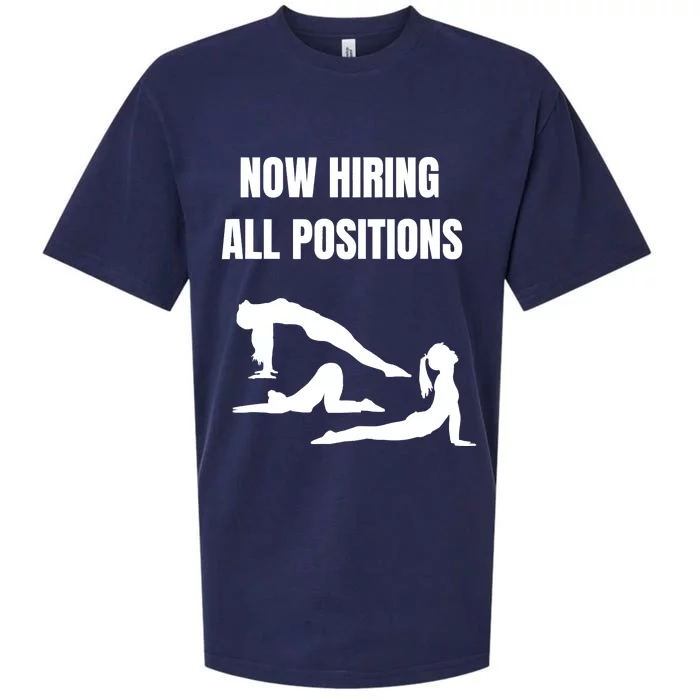 Now Hiring All Positions Funny Gift Sueded Cloud Jersey T-Shirt