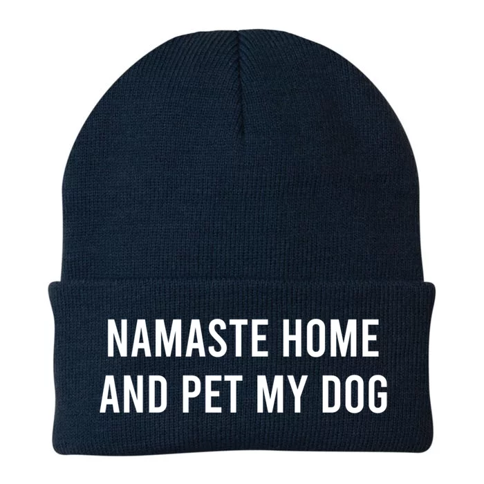 Namaste Home And Pet My Dog Funny Cool Gift Knit Cap Winter Beanie