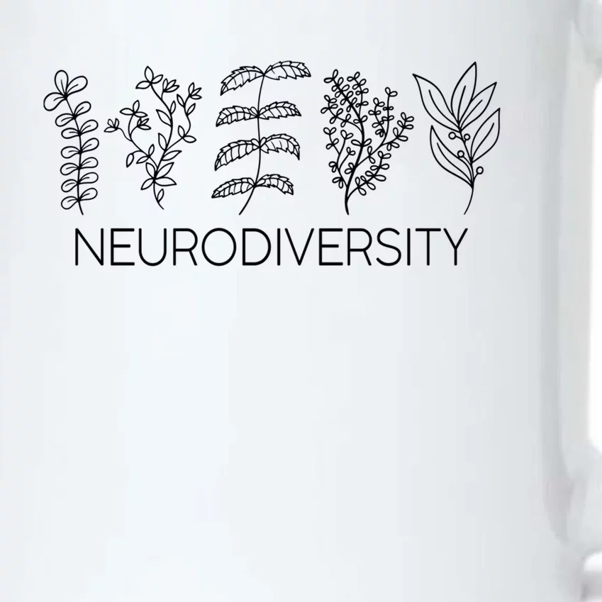 Neurodiversity Herbals Autism Adhd Asd Acceptance Awareness Gift Black Color Changing Mug