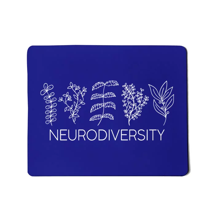 Neurodiversity Herbals Autism Adhd Asd Acceptance Awareness Gift Mousepad