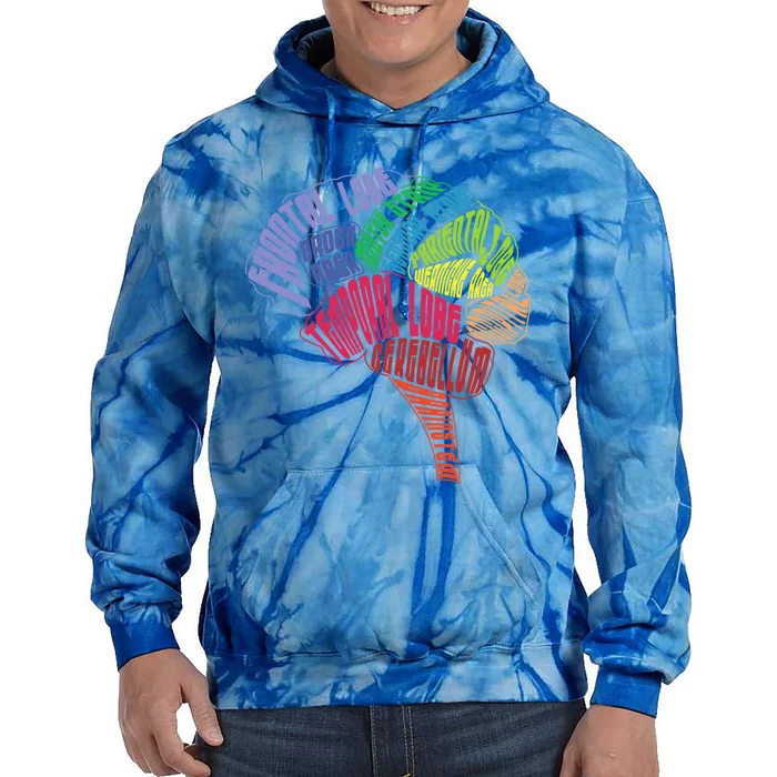 Neurology Hu Brain Anatomy Neurologists Brain Doctor Gift Tie Dye Hoodie