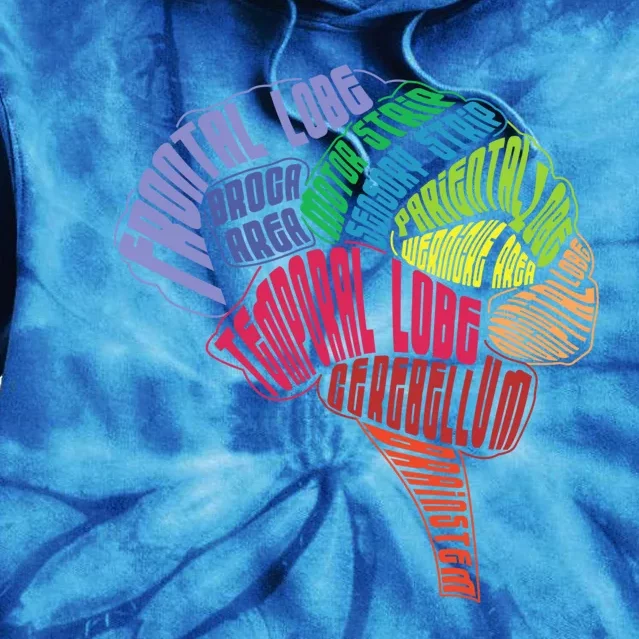 Neurology Hu Brain Anatomy Neurologists Brain Doctor Gift Tie Dye Hoodie