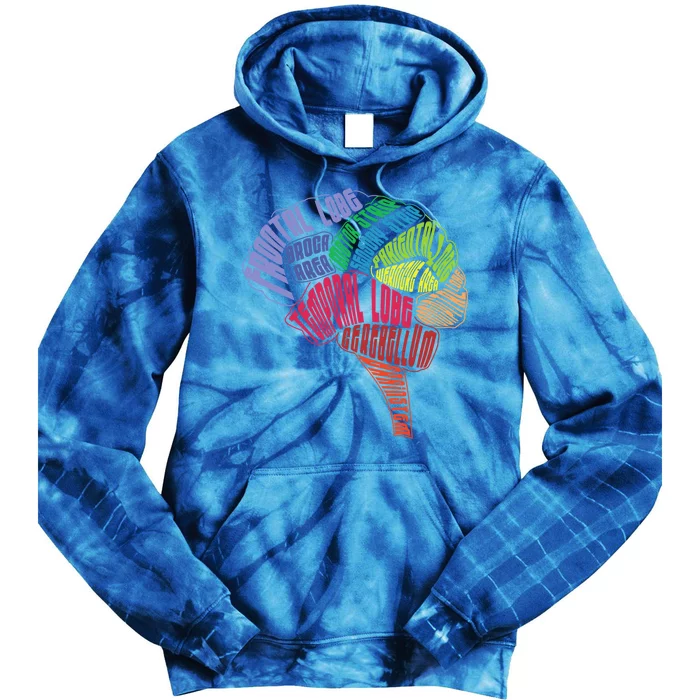 Neurology Hu Brain Anatomy Neurologists Brain Doctor Gift Tie Dye Hoodie