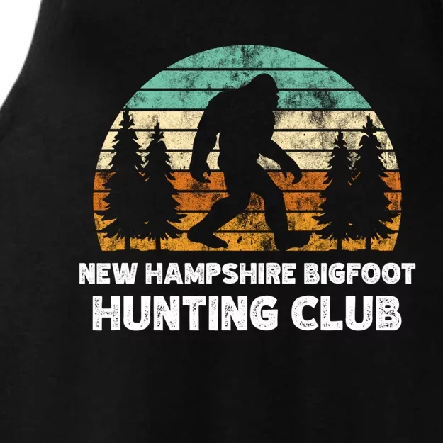 New Hampshire Bigfoot Hunting Club Sasquatch Fan Gift Ladies Tri-Blend Wicking Tank