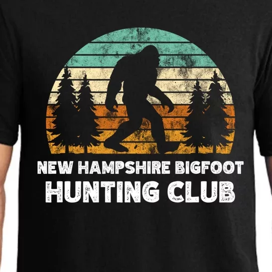 New Hampshire Bigfoot Hunting Club Sasquatch Fan Gift Pajama Set