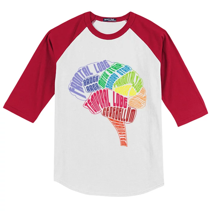 Neurology Hu Brain Anatomy Neurologists Brain Doctor Gift Kids Colorblock Raglan Jersey