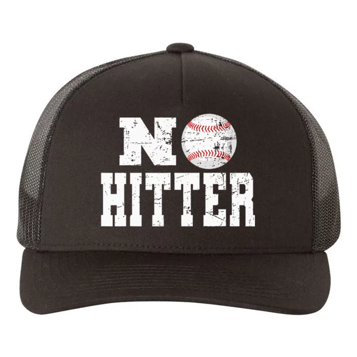 No Hitter Baseball Pitcher Novelty Graphic Art Ball Team Yupoong Adult 5-Panel Trucker Hat