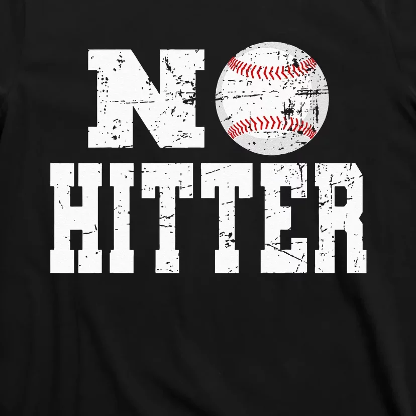 No Hitter Baseball Pitcher Novelty Graphic Art Ball Team T-Shirt