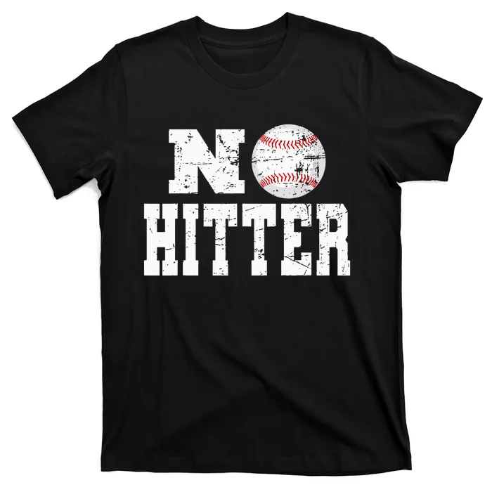 No Hitter Baseball Pitcher Novelty Graphic Art Ball Team T-Shirt