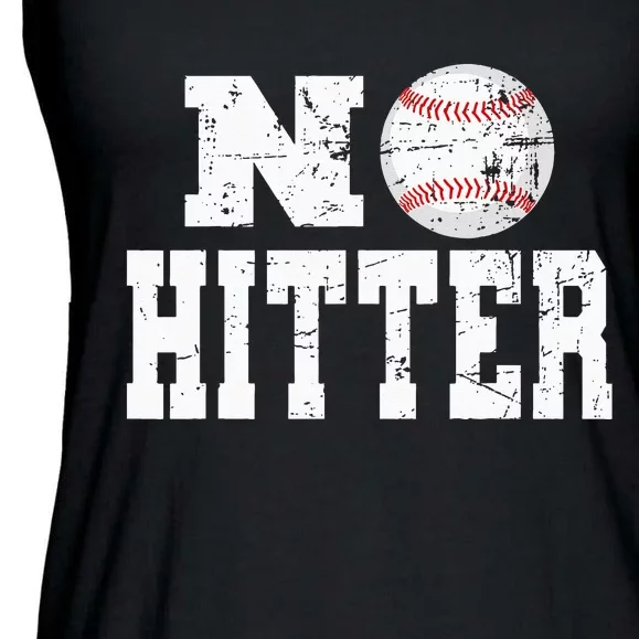 No Hitter Baseball Pitcher Novelty Graphic Art Ball Team Ladies Essential Flowy Tank