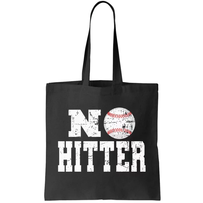 No Hitter Baseball Pitcher Novelty Graphic Art Ball Team Tote Bag