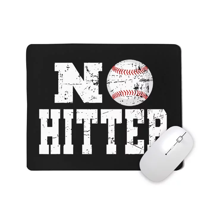 No Hitter Baseball Pitcher Novelty Graphic Art Ball Team Mousepad