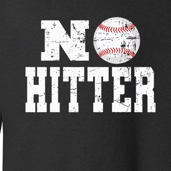 No Hitter Baseball Pitcher Novelty Graphic Art Ball Team Toddler Sweatshirt