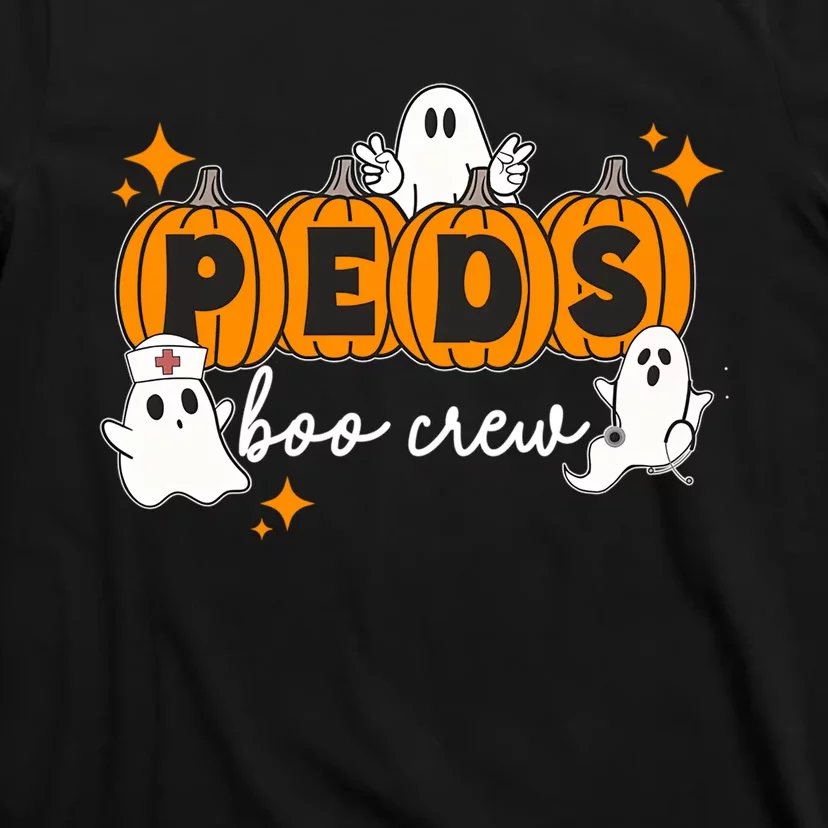 Nurse Halloween Boo Crew Ghost Pumpkins Funny T-Shirt