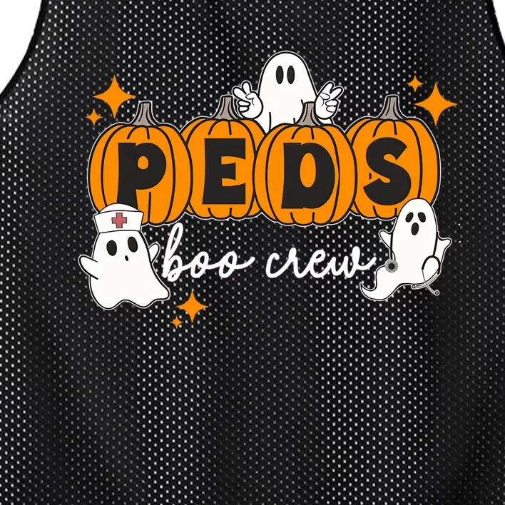 Nurse Halloween Boo Crew Ghost Pumpkins Funny Mesh Reversible Basketball Jersey Tank