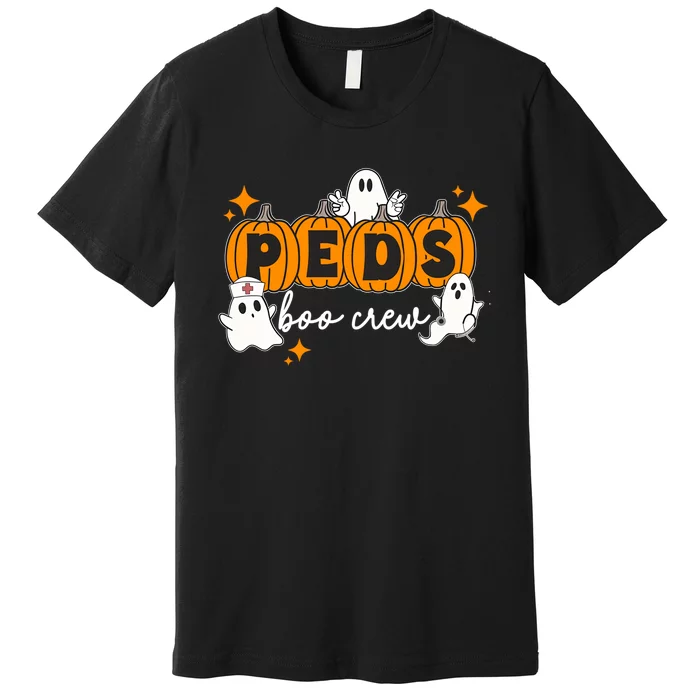 Nurse Halloween Boo Crew Ghost Pumpkins Funny Premium T-Shirt