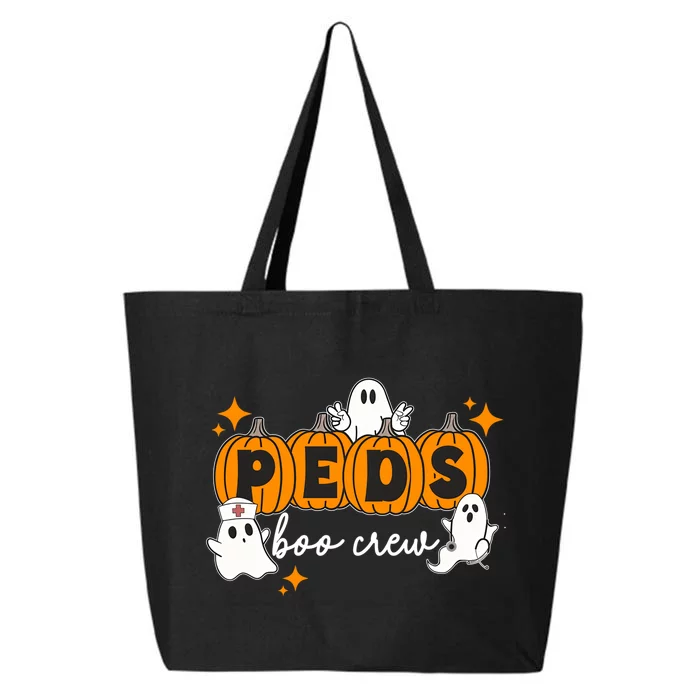 Nurse Halloween Boo Crew Ghost Pumpkins Funny 25L Jumbo Tote