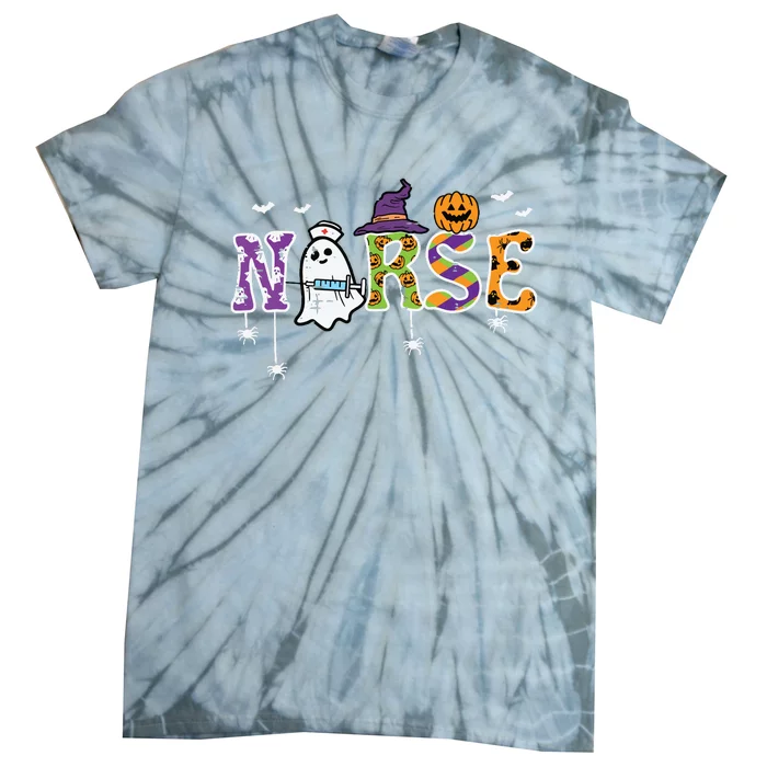 Nurse Halloween Costume Nursing Costume Scrub Top Tie-Dye T-Shirt