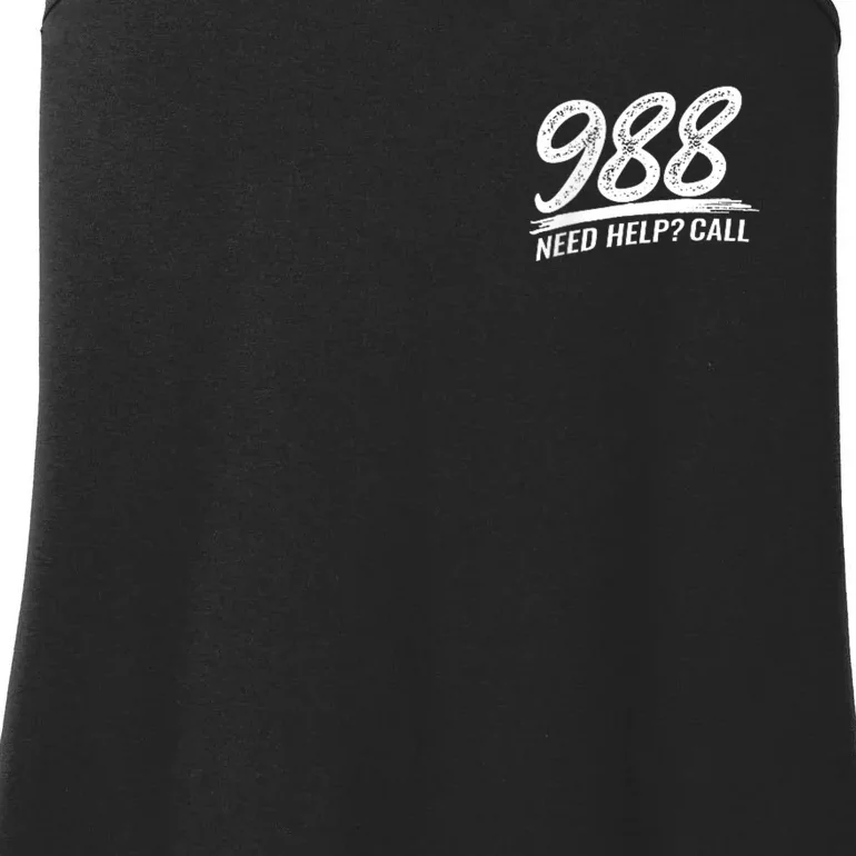 Need Help Call 988 Ladies Essential Tank