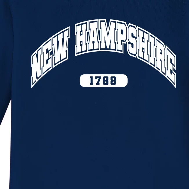 New Hampshire Collegiate Style 1799 Baby Long Sleeve Bodysuit