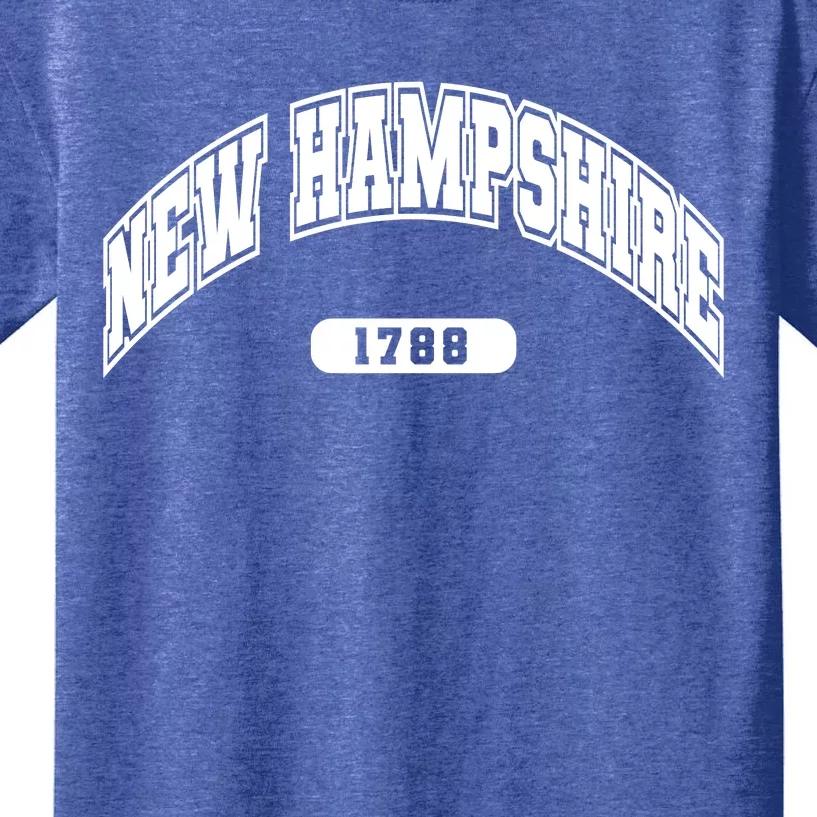 New Hampshire Collegiate Style 1799 Kids T-Shirt