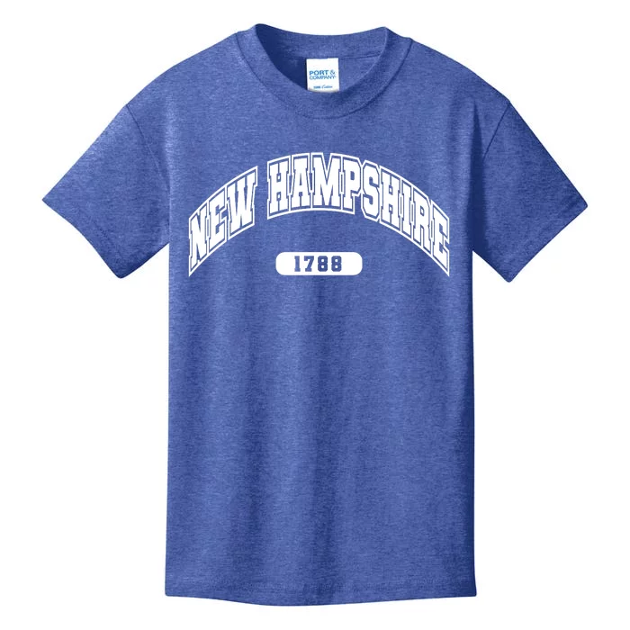 New Hampshire Collegiate Style 1799 Kids T-Shirt