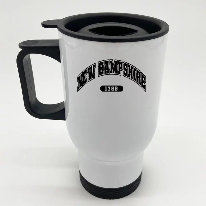 New Hampshire Collegiate Style 1799 Front & Back Stainless Steel Travel Mug