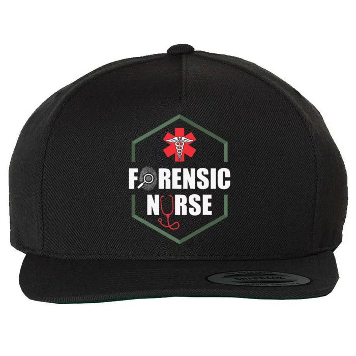 Nurse Hospital Caretaker Nursing Forensic Nurse Wool Snapback Cap