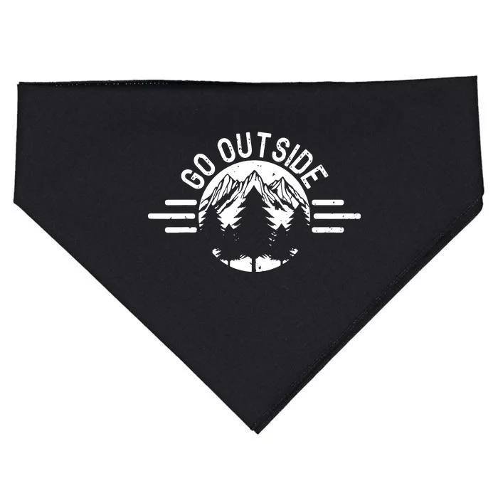 Nature Hiking Camping Forest USA-Made Doggie Bandana