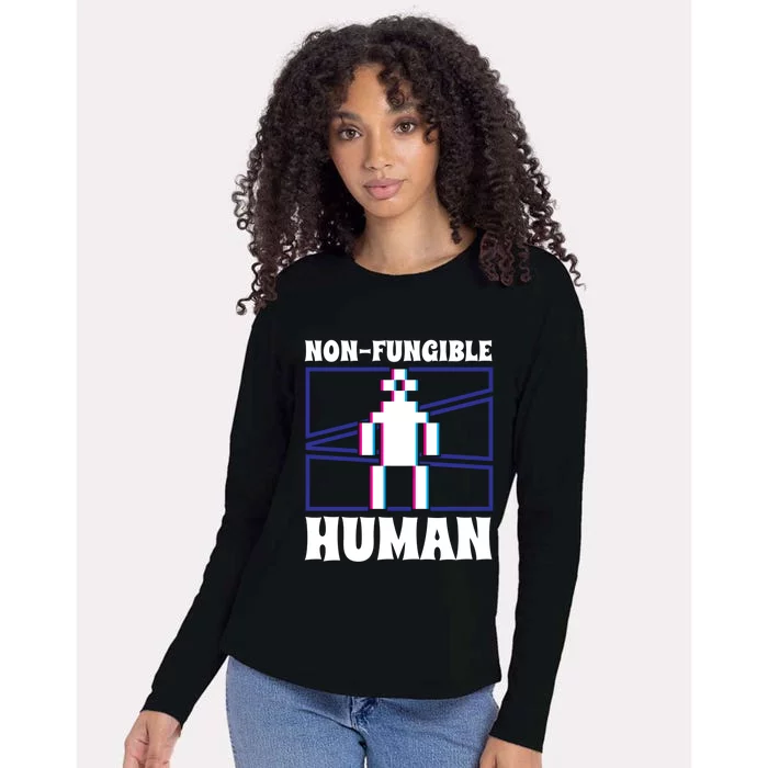 Nongiftfungible Hu Cryptocurrency Blockchain Trader Crypto Gift Womens Cotton Relaxed Long Sleeve T-Shirt