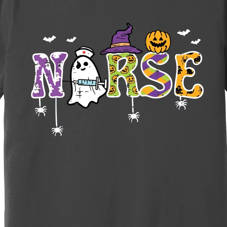 Nurse Halloween Costume Nursing Costume Scrub Top Premium T-Shirt