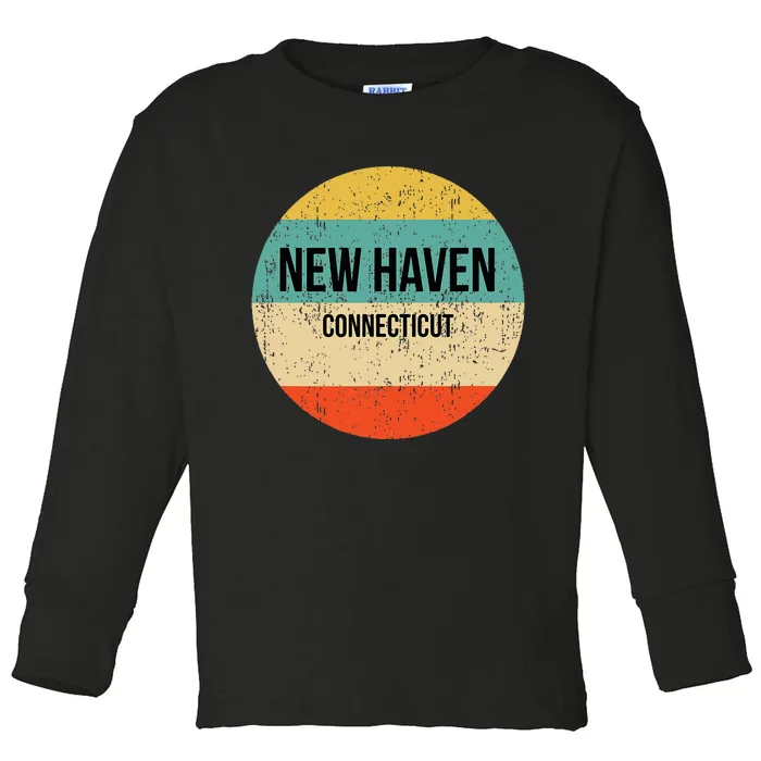 New Haven Connecticut New Haven Toddler Long Sleeve Shirt