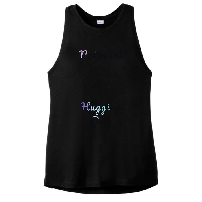 National Hugging Day Ladies Tri-Blend Wicking Tank