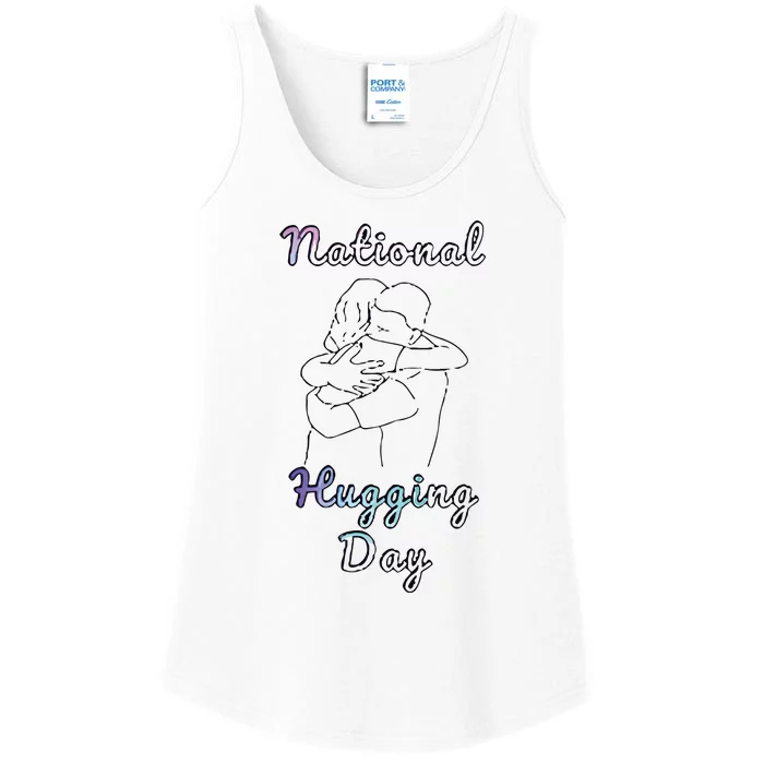 National Hugging Day Ladies Essential Tank