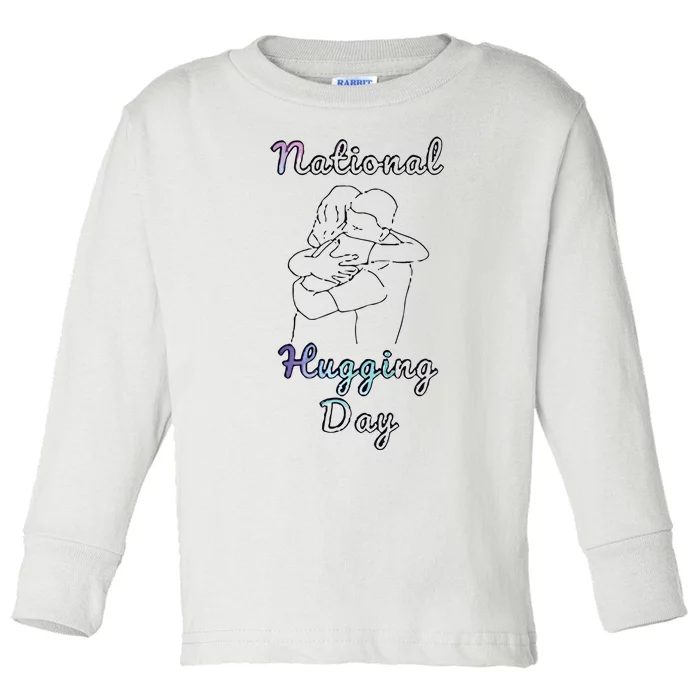 National Hugging Day Toddler Long Sleeve Shirt