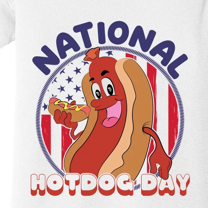 National Hot Dog Day Baby Bodysuit