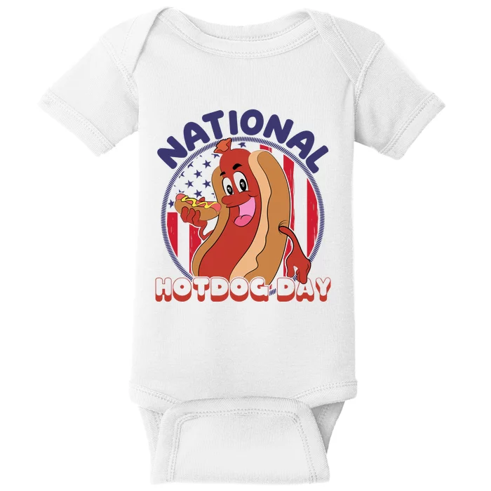 National Hot Dog Day Baby Bodysuit