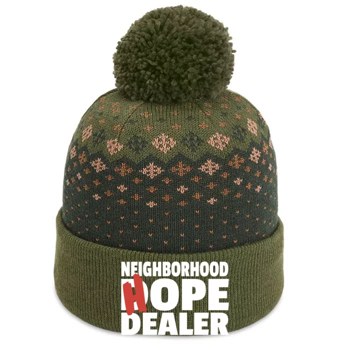 Neighborhood Hope Dope Dealer AA NA Recovery 12 Step Sponsor The Baniff Cuffed Pom Beanie