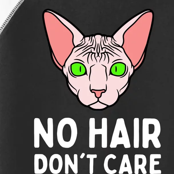 No Hair Dont Care Sphynx Cat Toddler Fine Jersey T-Shirt