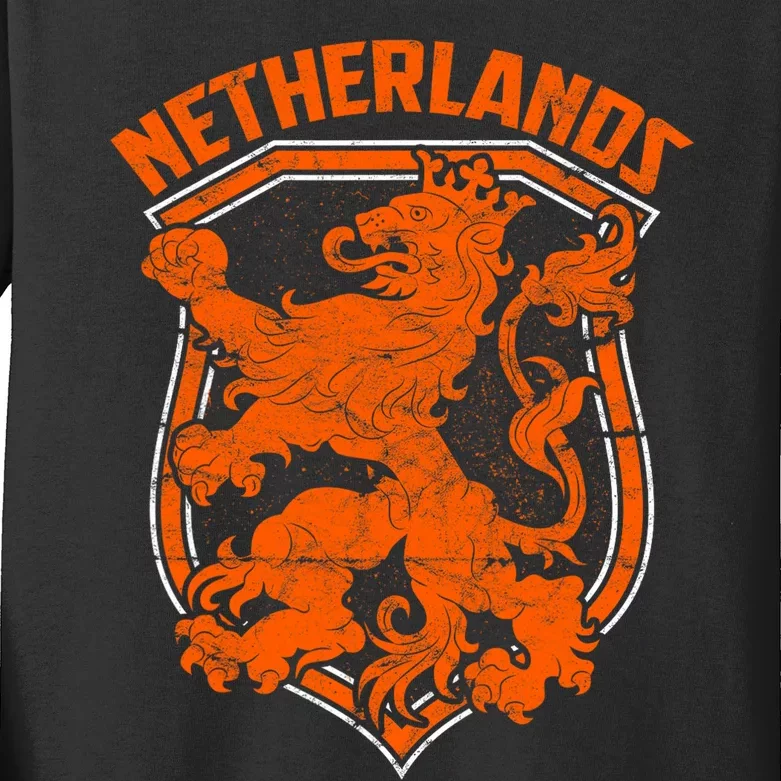 Netherlands Holland Dutch Amsterdam Nederland Dutch Kids Long Sleeve Shirt