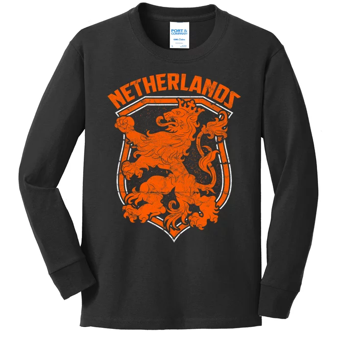 Netherlands Holland Dutch Amsterdam Nederland Dutch Kids Long Sleeve Shirt