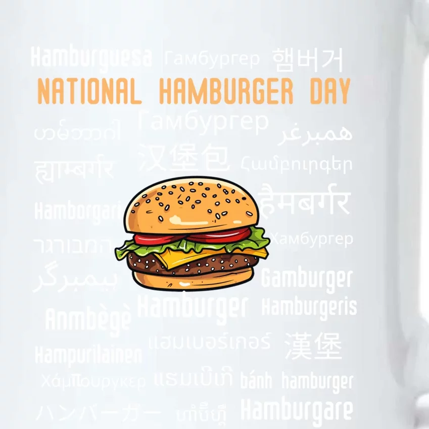 National Hamburger Day American Foods Various Languages Cute Gift Black Color Changing Mug