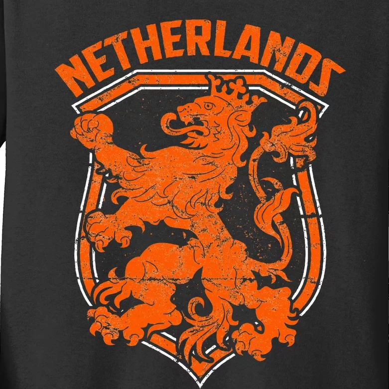 Netherlands Holland Dutch Amsterdam Nederland Dutch Kids Long Sleeve Shirt