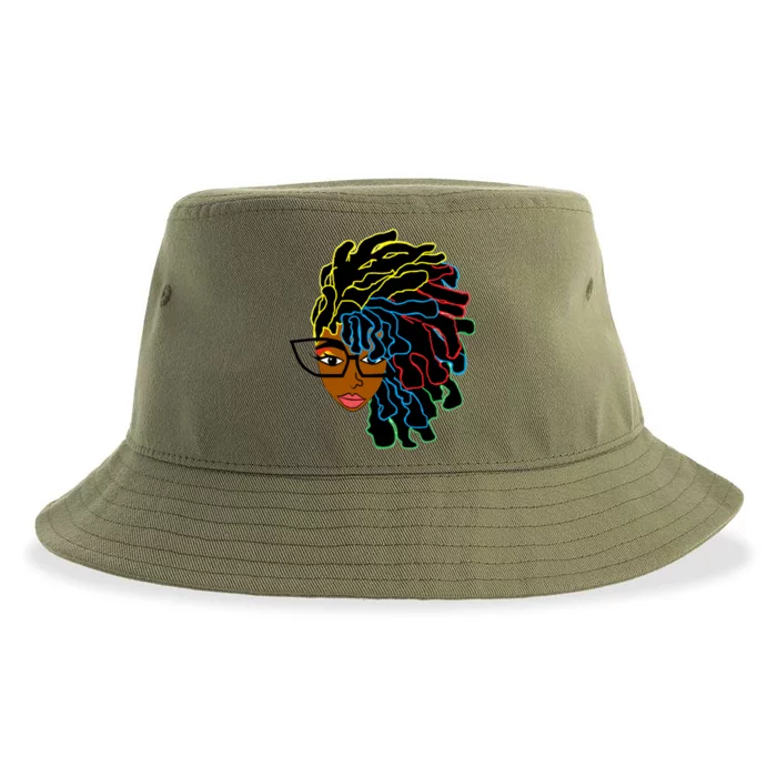 Natural Hair For Black Dreadlock Beauty Design 1 Funny Gift Sustainable Bucket Hat