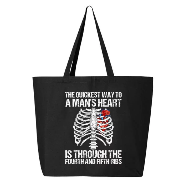 Nurse Humor Funny The Quickest Way To A ManS Heart 25L Jumbo Tote