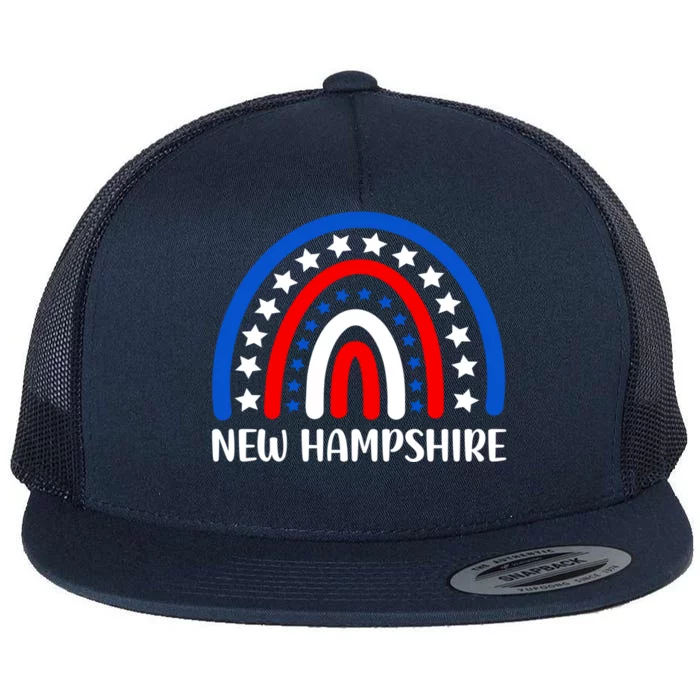 New Hampshire Funny Gift I Love New Hampshire Usa Gift Flat Bill Trucker Hat