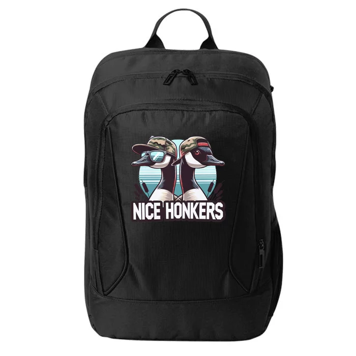 Nice Honker Funny Dad Love Hunting Father Day Funny Gift City Backpack