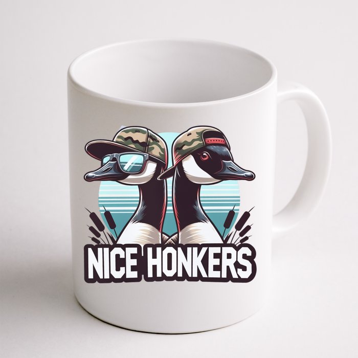 Nice Honker Funny Dad Love Hunting Father Day Funny Gift Front & Back Coffee Mug