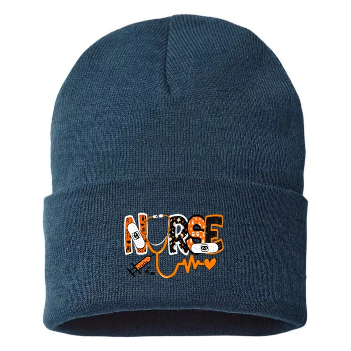 Nurse Halloween Festive Sustainable Knit Beanie